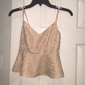 Charlotte Russe Pastel Pink Pattern Top (Small)
